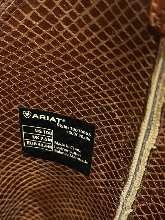 Women’s Brown Western Leather Cowboy Boots - Picture 6 of 8